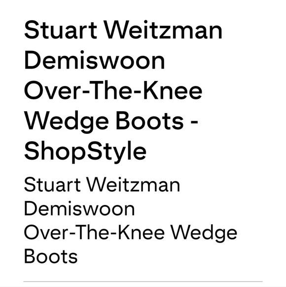 Stuart Weitzman Demiswoon Over The  the-Knee Wedge Boots sz 9 - Picture 12 of 14